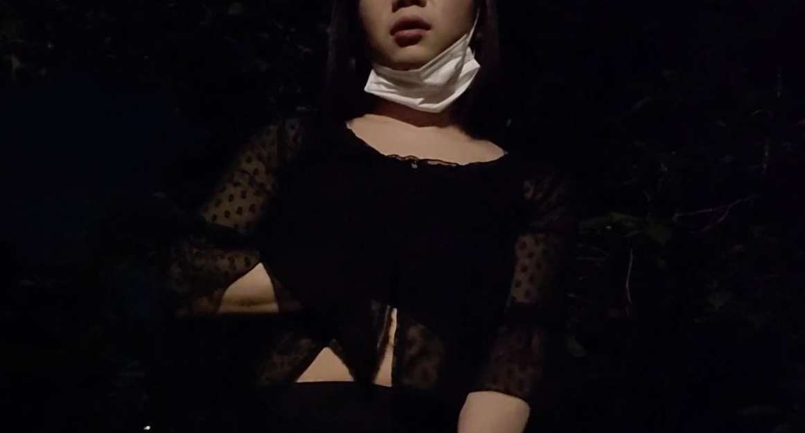女装子　公園オナニー